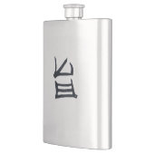 Kanji Köstlicher schwarzer Edelstahlkolben Flachmann (Links)