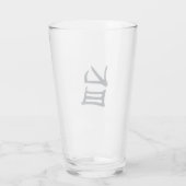Kanji Köstlicher schwarzer Glaskrüber Glas (Rückseite)
