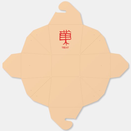 Kanji Leckerei Rot Bräune entfernen Geschenkschachtel (Ungefaltet)