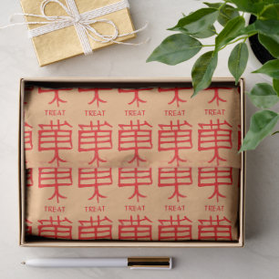 Kanji Leckerei Rotes Papiertaschentuch Seidenpapier