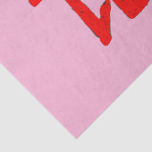 Kanji Leckerei rotes Pink-Papiertaschpapier Seidenpapier (Detail)