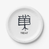 Kanji Leckerei Teller (Vorderseite)