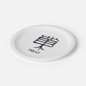 Kanji Leckerei Teller (Schrägansicht)