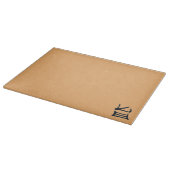 Kanji Leckeres schwarz-braunes Glasspanbrett Schneidebrett (Ecke)