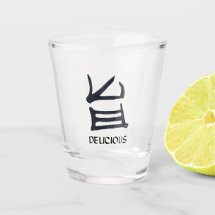Kanji Leckeres Schwarz-Schuss-Glas Schnapsglas
