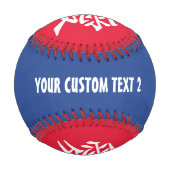 Kanji-Liebe für benutzerdefinierte Text- und Farbb Baseball (Rückseite)