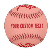 Kanji-Liebe für benutzerdefinierte Text- und Farbb Baseball (Vorderseite)