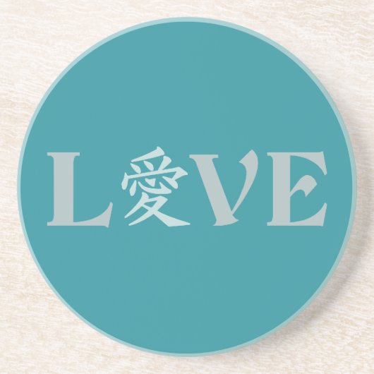 Kanji Liebe Untersetzer (Vorne)