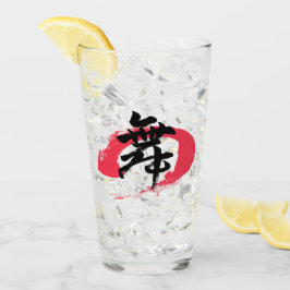 Kanji Mai/Dance Japanese Calligraphy Glas
