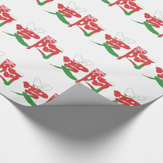 [Kanji] Oman Geschenkpapier (Ecke)