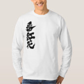[Kanji] Safran, lange Ärmel T-Shirt (Vorderseite)