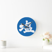 [Kanji] salt Runde Wanduhr (Zuhause)