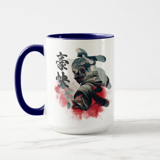Kanji Samurai Goki Tasse (Links)