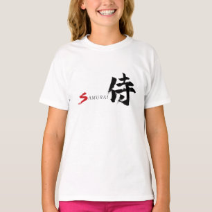 Kanji Samurai Japanische Kalligrafie T-Shirt