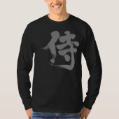 [Kanji] Samurai Langärmel T-Shirt (Vorderseite)