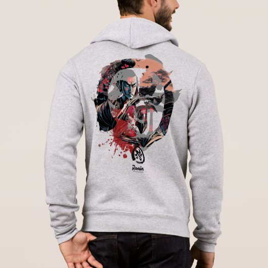 Kanji Samurai Ronin Hoodie (Rückseite)