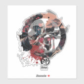 Kanji Samurai Ronin Sticker (Blatt)