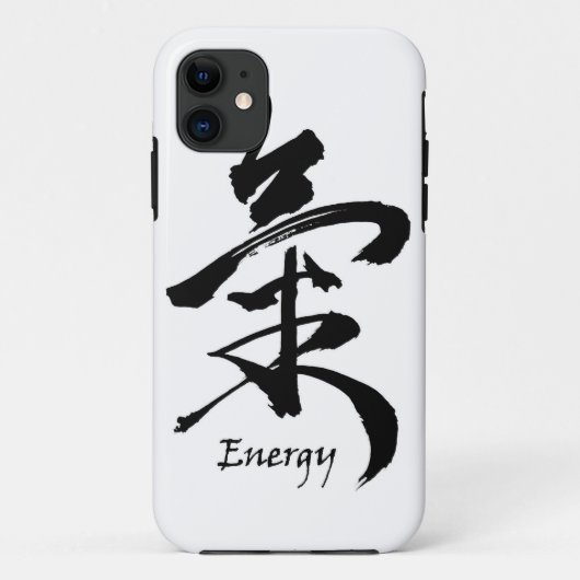 Kanji-Symbol ENERGIE oder CHI Asiats-Kalligraphie Case-Mate iPhone Hülle (Rückseite)