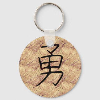 Kanji-Symbol für Brave Schlüsselanhänger