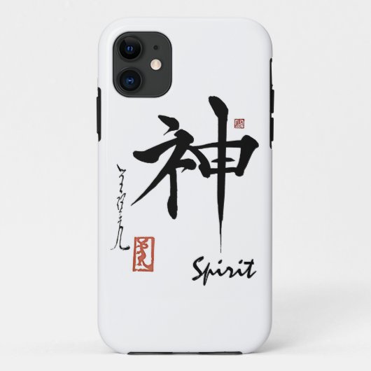 Kanji-Symbol GEIST japanische chinesische Case-Mate iPhone Hülle (Rückseite)