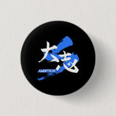 Kanji Taishi/Ambition Japanese Calligraphy Button (Vorderseite)