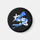 Kanji Taishi/Ambition Japanese Calligraphy Magnet (Vorne)
