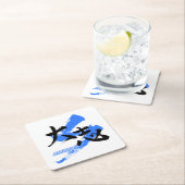 Kanji Taishi/Ambition Japanese Calligraphy Rechteckiger Pappuntersetzer (Vor Ort)