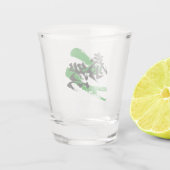 Kanji Taizen/Composed Japanese Calligraphy Schnapsglas (Rückseite)