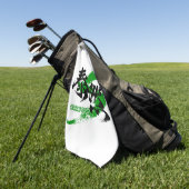 Kanji Taizen/ruhige japanische Kalligrafie Golfhandtuch (Gras)