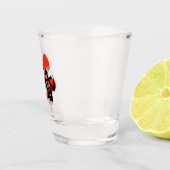 Kanji Tasogare/Dusk Japanese Calligraphy Schnapsglas (Rechts)