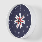 Kanji-Uhr mit Flaggschiff von Hokkaido, Japan Uhr (Winkel)