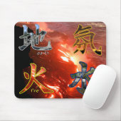 Kanji: Vier Elemente - Mousepad (Mit Mouse)