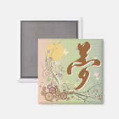Kanji "Yume" (Traum) Square Magnet (Vorderseite/Rückseite)