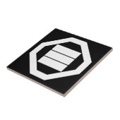Kanji-Zeichen für drei Zeichen auf Tray Fliese (Seite)