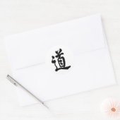 Kanji-Zeichen für Tao Runder Aufkleber (Umschlag)