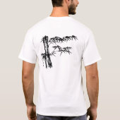Kanjiz Illustration: orientalischer Bambus T-Shirt (Rückseite)