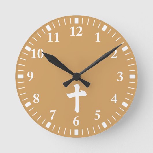 Kanjiziffer zehn runde wanduhr (Vorderseite)
