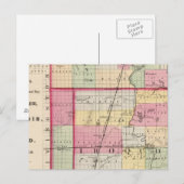 Kankakee, Irokesen, Ford Landkreise Postkarte (Vorne/Hinten)
