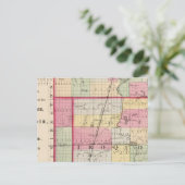 Kankakee, Irokesen, Ford Landkreise Postkarte (Stehend Vorderseite)