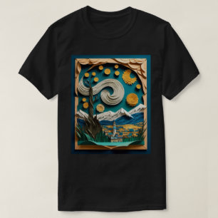 Kann 3D-Paper Art Design-T - Shirt anzeigen