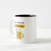 Kann Alkohol enthalten Zweifarbige Tasse (Vorderseite Links)