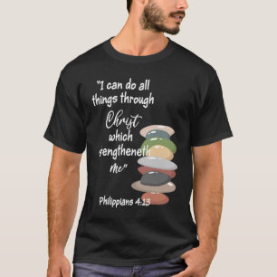 Kann alle Dinge religiöse Bibel, meine Verse, YW s T-Shirt