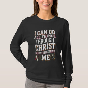 Kann alles durch Christus Kopf und Neck Awa tun T-Shirt