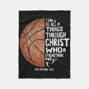 Kann alles durch Christus Philippinen 413 b tun Fleecedecke