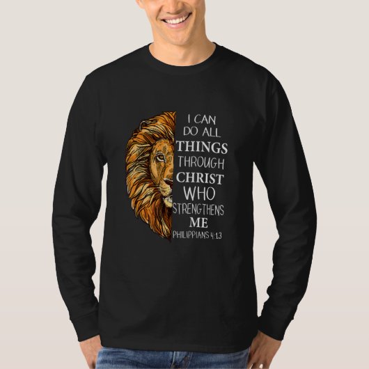 Kann alles durch Christus tun, der mich stärkt T-Shirt (Vorderseite)