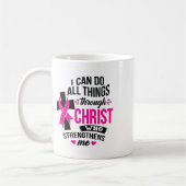 Kann alles durch den Christ Brustkrebs Awa tun Kaffeetasse (Links)
