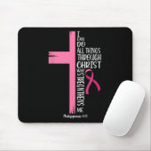 Kann alles durch den Christ Brustkrebs Awa tun Mousepad (Mit Mouse)