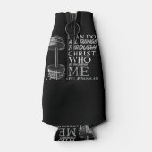 Kann alles tun, was Weightlifter Gym Christliche B Flaschenkühler (Rückseite)