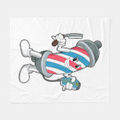 Kann als Friseur mit Razor Fleecedecke (Vorderseite (Horizontal))