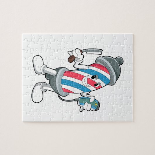 Kann als Friseur mit Razor Puzzle (Horizontal)